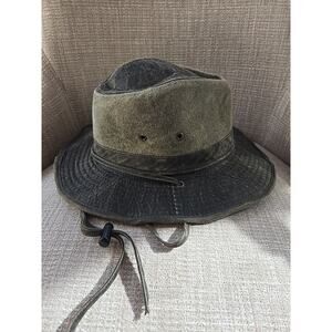 Stetson Hat Men's Bend Weathered Outback Western Cowboy Ranch Safari - Medium
